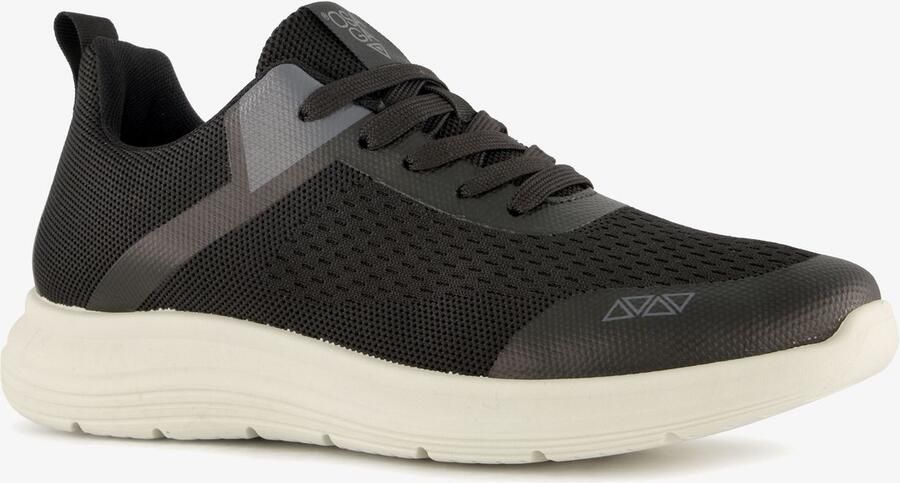 Osaga heren hardloopschoenen zwart Uitneembare zool