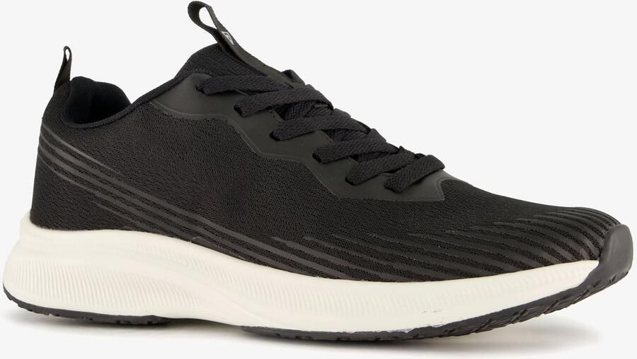 Osaga heren hardloopschoenen zwart wit Uitneembare zool