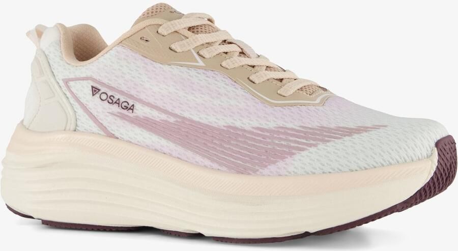 Osaga Hestia dames hardloopschoenen beige roze Uitneembare zool