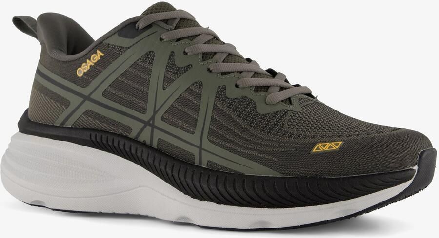 Osaga Zeus heren hardloopschoenen groen Uitneembare zool