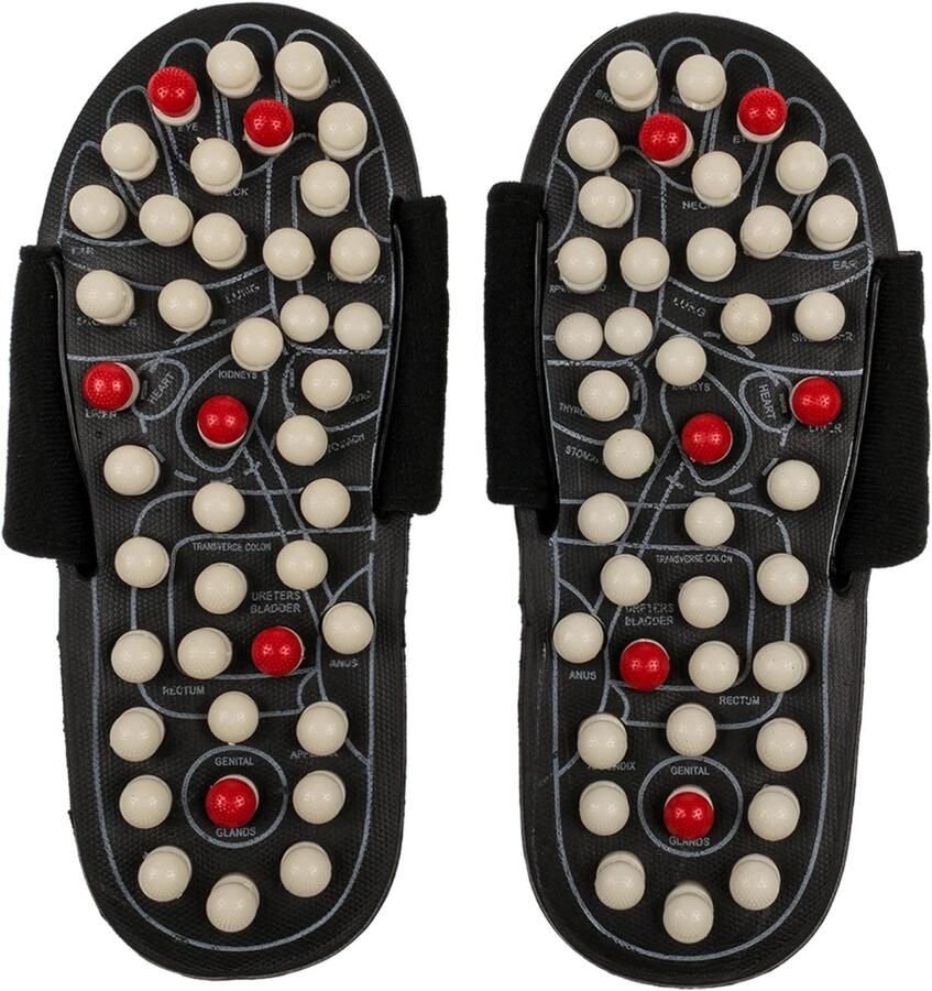 Out of the Blue Voetmassageslippers Reflexologie Maat L (44-45) Met Massageknoppen