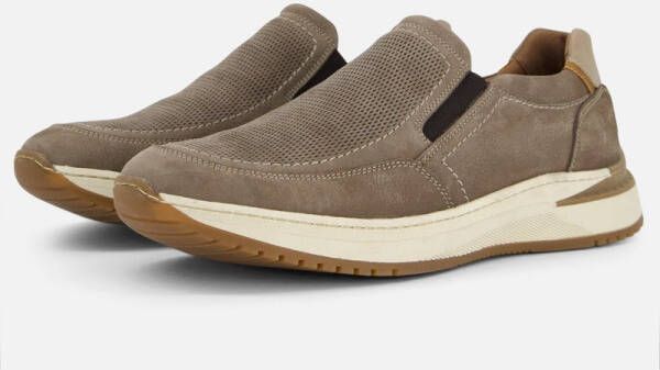 Outfielder Instappers taupe Nubuck