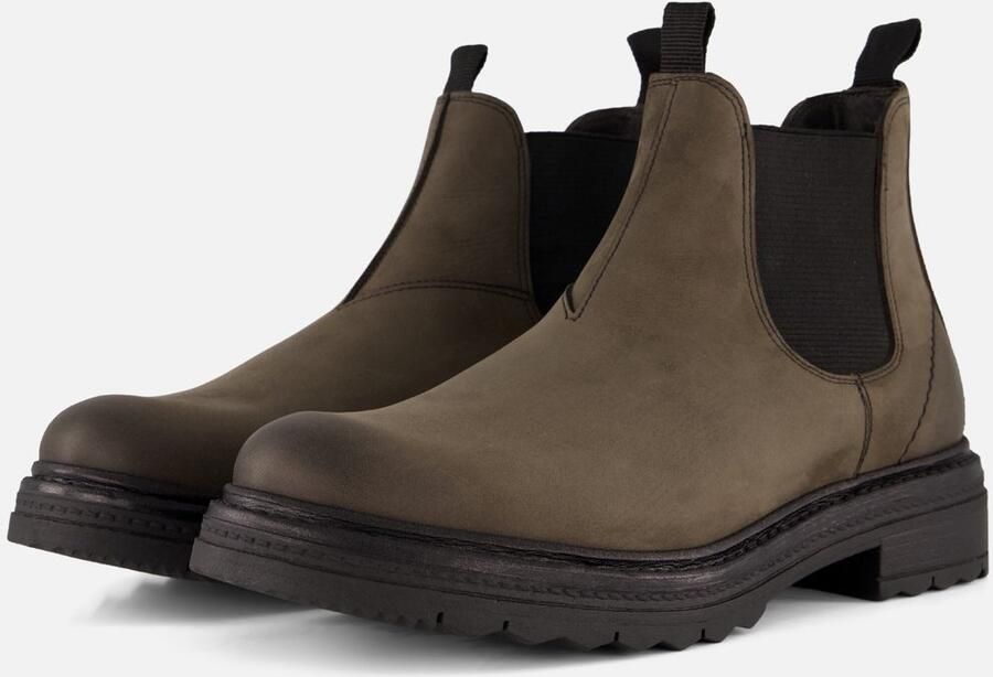 Outfielder Chelsea Boots grijs Leer Heren