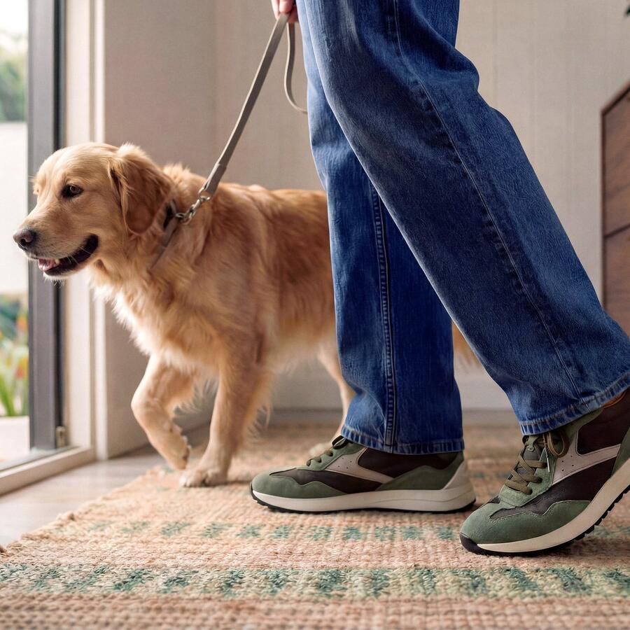 Outfielder Sneakers groen Suéde