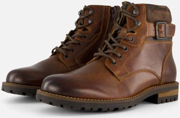Outfielder Veterboots bruin Leer