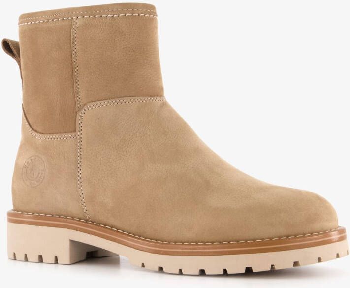 Output leren dames boots beige