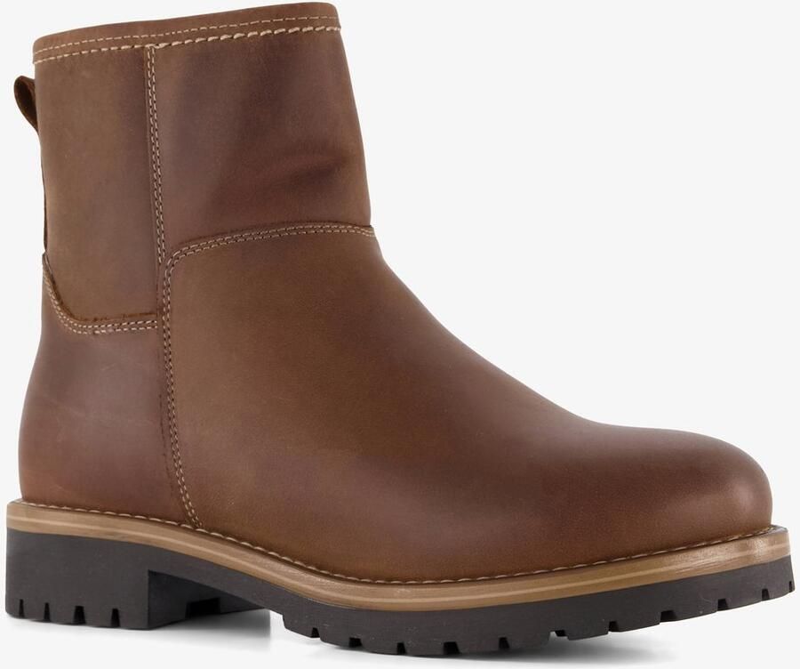 Output leren dames boots bruin