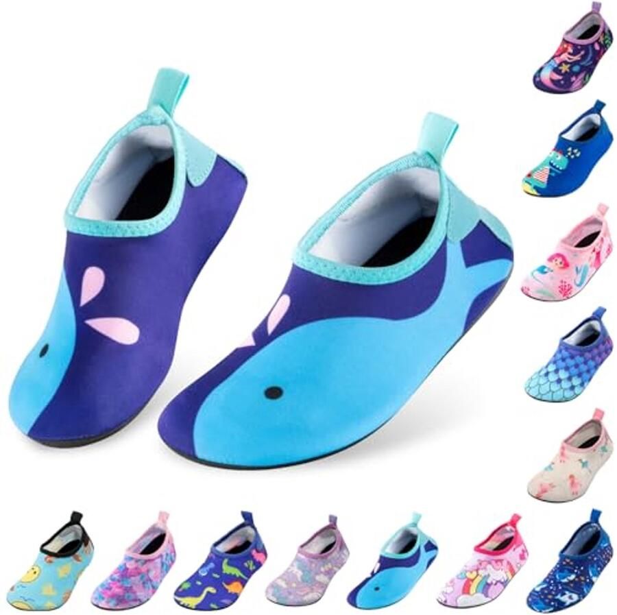 Owanvion Waterschoenen voor kinderen sneldrogend antislip blote voeten zwem aquasokken voor strand zwembad voor peuters zuigelingen