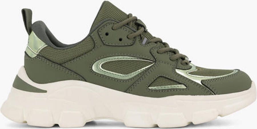 Oxmox Groene chunky sneaker