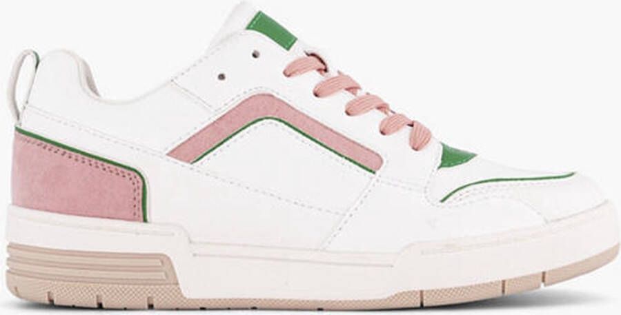 Oxmox Witte retro sneaker roze - Foto 1