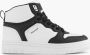Oxmox Zwart witte hoge sneaker - Thumbnail 1
