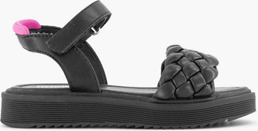 Oxmox Zwarte sandaal gevlochten