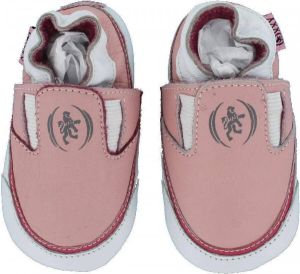 Oxxy Roze leren loafers babyslofjes van