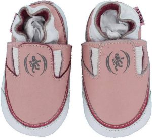 Oxxy Roze leren loafers babyslofjes van