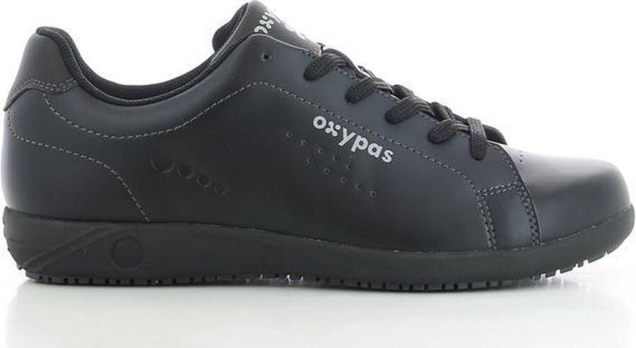 Oxypas Professional Oxypas Comfortabele Leren Veter Schoen Evan Zwart - Foto 1