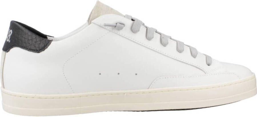 P448 Vintage-geïnspireerde Lage Top Leren Sneaker White Heren