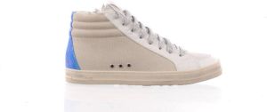 P448 halfhoge damessneaker beige blauw