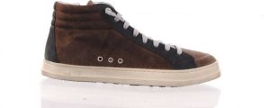 P448 halfhoge herensneaker SKATE bruin