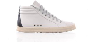 P448 halfhoge herensneaker wit zwart