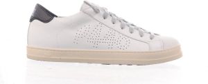 P448 herensneaker john wit zwart