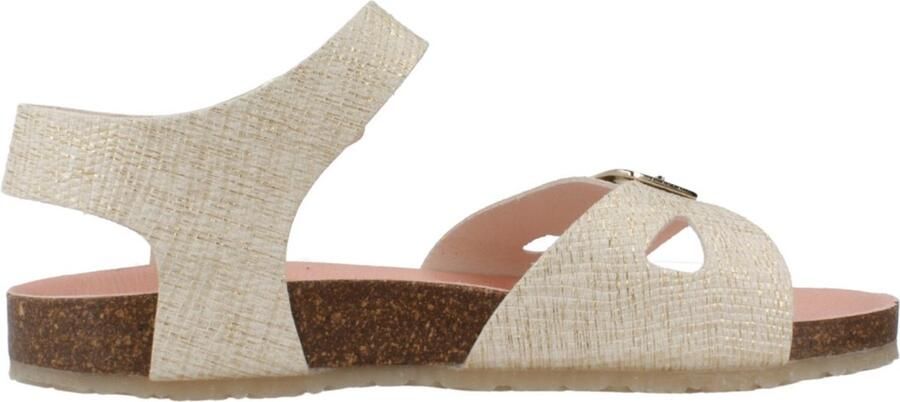 Pablosky Sandalen Bio Rafia Kids Sandals 439933 Beig-Oro