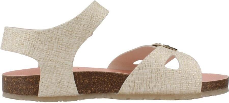 Pablosky Sandalen Bio Rafia Kids Sandals 439933 Beig-Oro