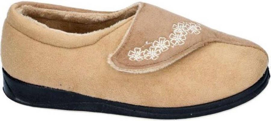 Padders -Dames beige pantoffel gesloten