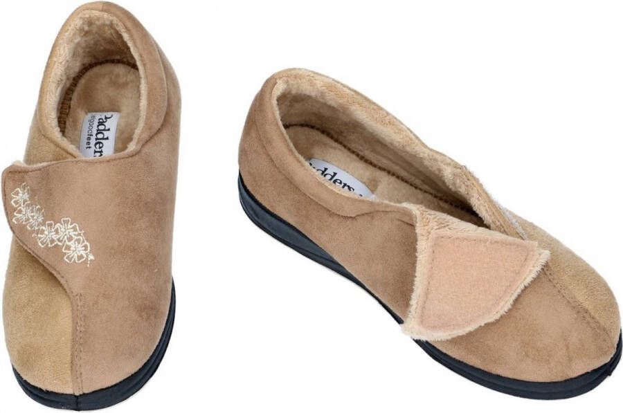 Padders Dames beige pantoffels