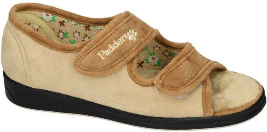 Padders -Dames beige pantoffels
