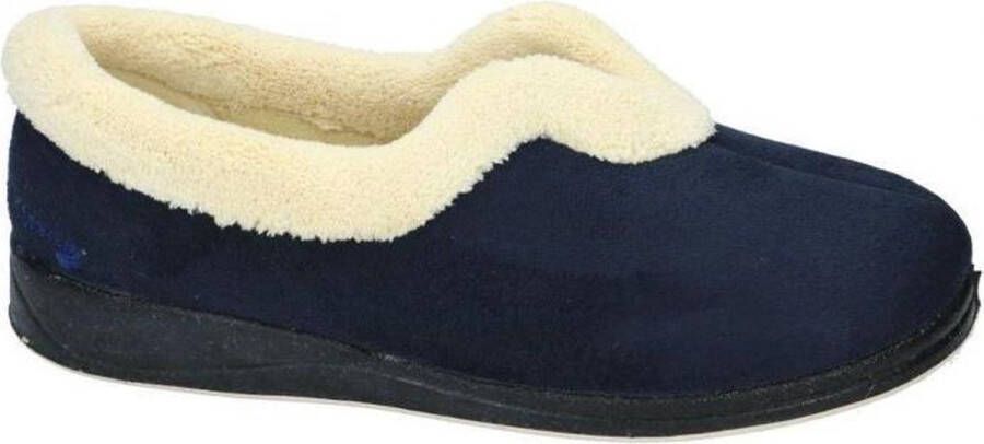 Padders -Dames blauw donker pantoffel gesloten