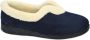 Padders -Dames blauw donker pantoffel gesloten - Thumbnail 1