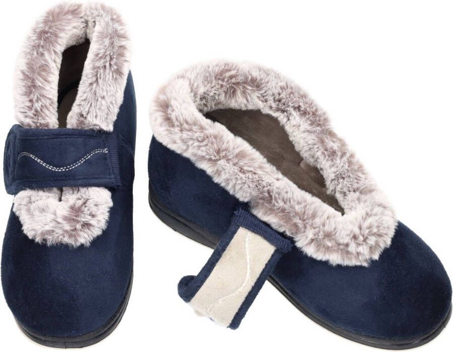 Padders -Dames blauw donker pantoffels