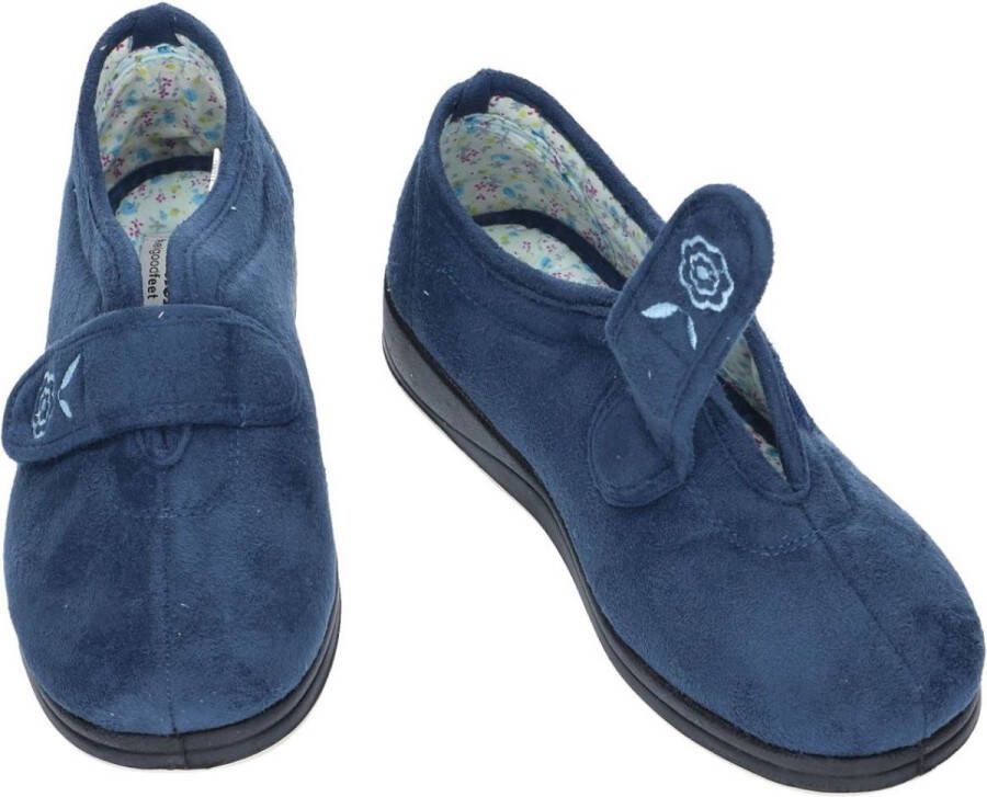 Padders -Dames blauw pantoffels
