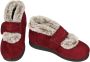 Padders -Dames bordeaux pantoffels - Thumbnail 2