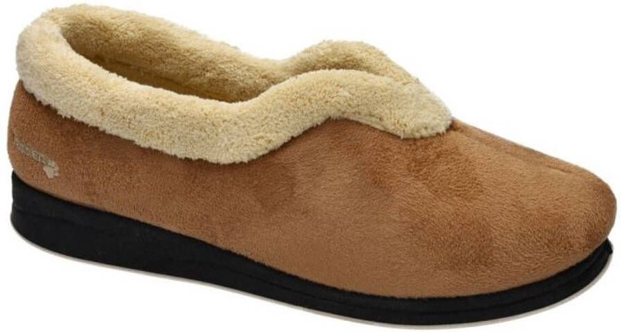 Padders -Dames taupe pantoffels