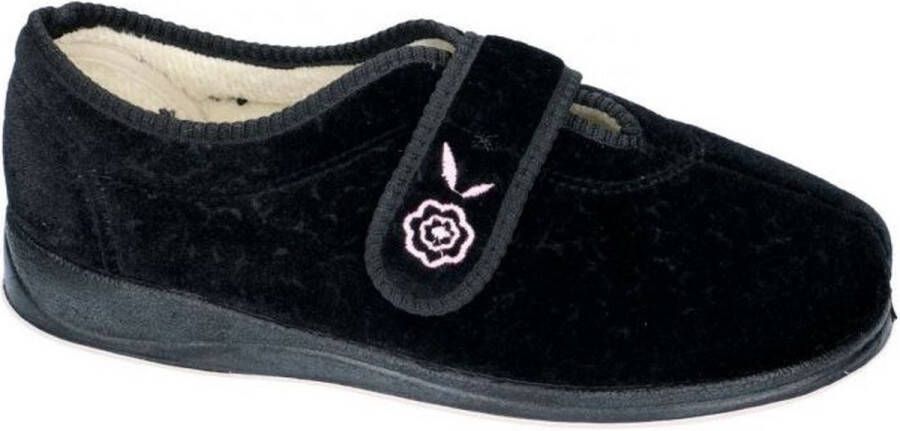 Padders -Dames zwart pantoffels