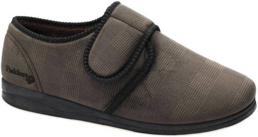 Padders -Heren taupe donker pantoffels & slippers