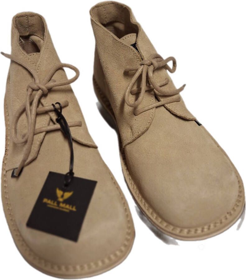 Pall mall PALLMALL-VALENCIA- SUEDE VETERBOOTS-SAND BEIGE COLOR- HEAVY SOLE