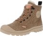 Palladium 95982-268-M Pampa Hi Zip WL Dameslaarzen Lief-Bruin AOP-M - Thumbnail 1