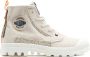 Palladium PAMPA UNDERLAYER Volwassenen Half-hoge schoenen Wit beige - Thumbnail 6