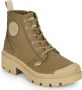 Palladium Pallabase Veterboots bruin Canvas Dames - Thumbnail 2