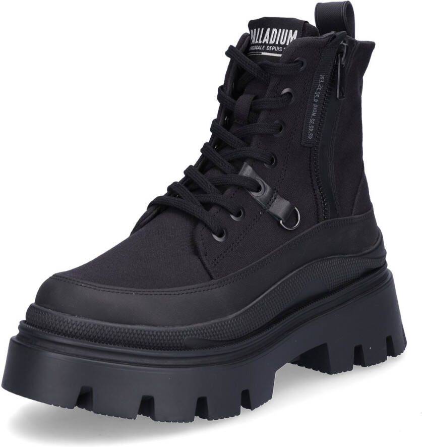 Palladium dames veterlaars Pallasquad Zip Tx zwart