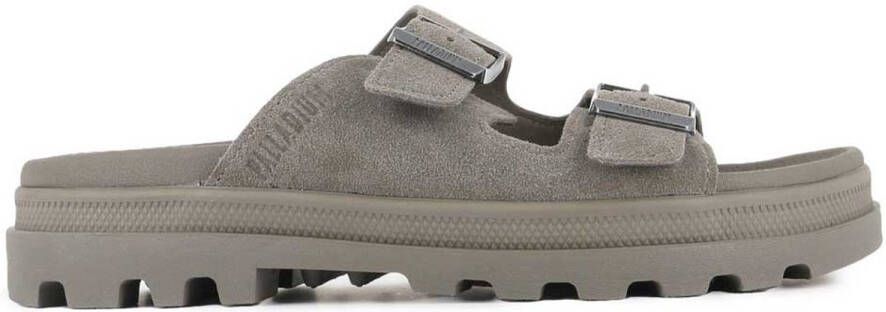 Palladium Dunelite Riviera Suede Sandalen Grijs