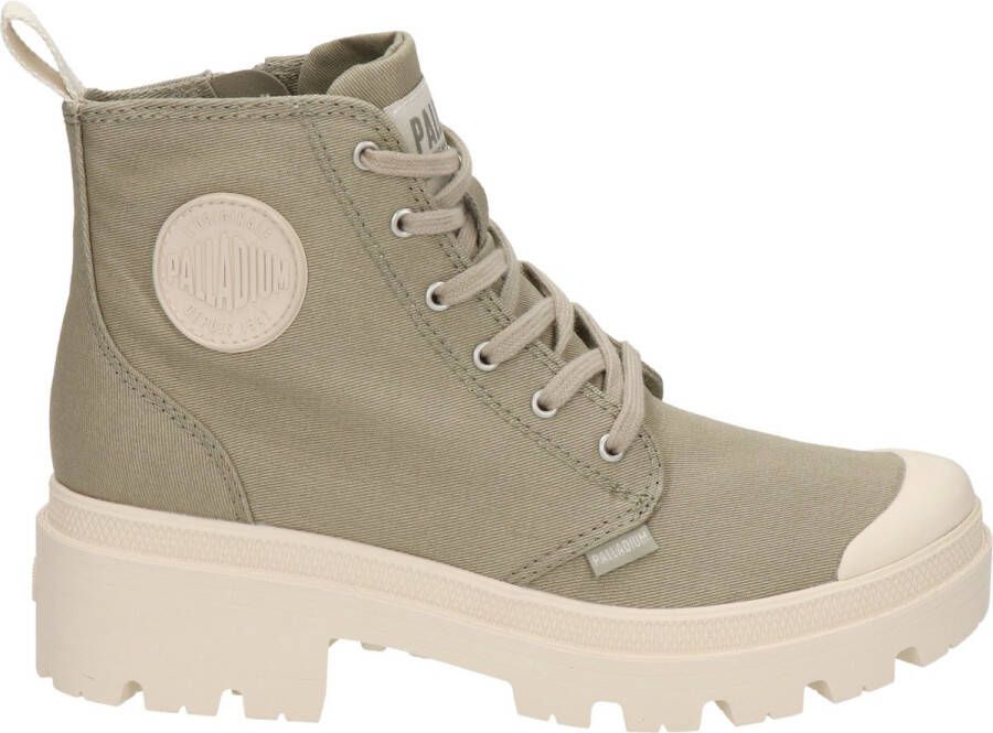 Palladium Palla base dames veterboot Kaki