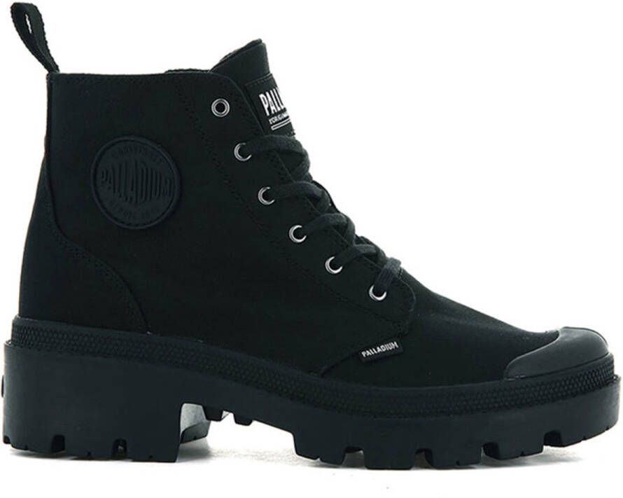 Palladium Veterlaarsjes PALLABASE twill Veterlaarzen veterboots van canvas met ritssluiting