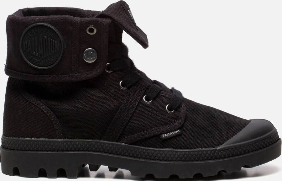 Palladium Pampa Hi Veterschoenen zwart Canvas Dames