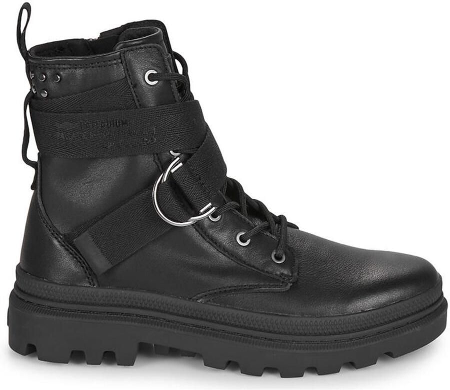 Palladium PALLAGRADE RANGER L Hoge sneakersVeterbootsDames veterschoenenDames sneakersHalf-hoge schoenen Zwart