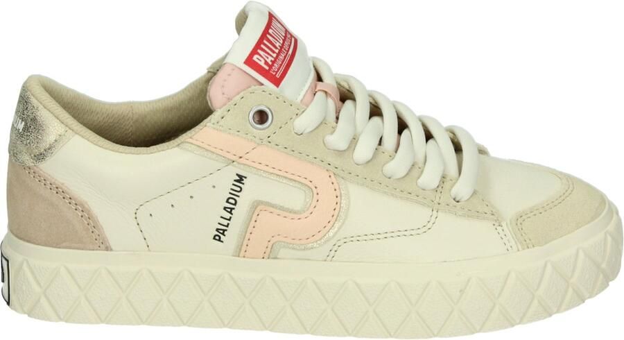 Palladium ACE LO MIX M Wit beige