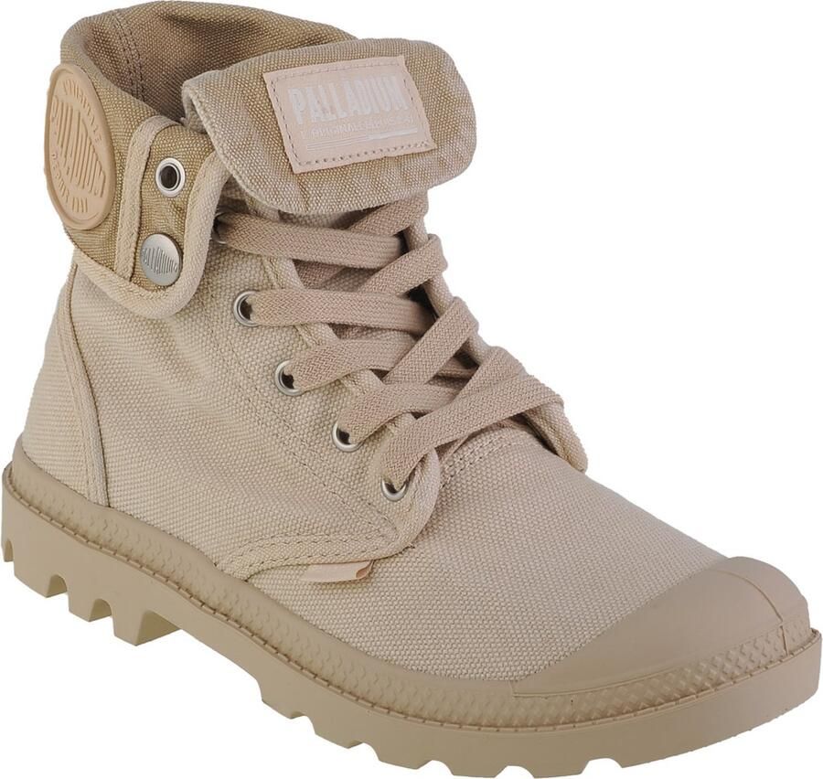 Palladium Womens Pampa Hi Veterboots Laarzen Met Veters Dames Beige - Foto 3