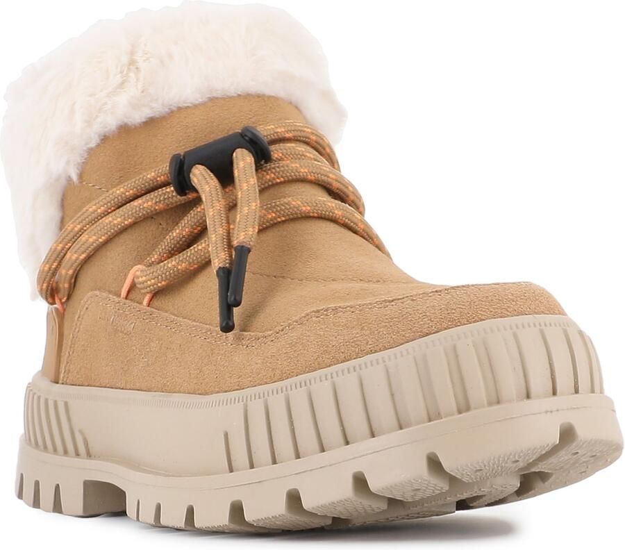 Palladium PALLASHOCK LO HIVER Hoge sneakers Veterboots Dames veterschoenen Dames sneakersHalf-hoge schoenen Cognac